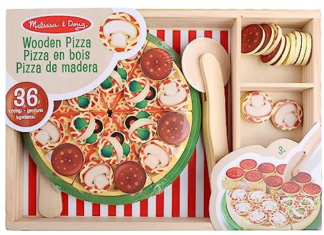 Realistic Kitchen Pizza For Play Food Pretend For Play Toy With Vegetable Wooden Cooking Toy Matching Game Learnin