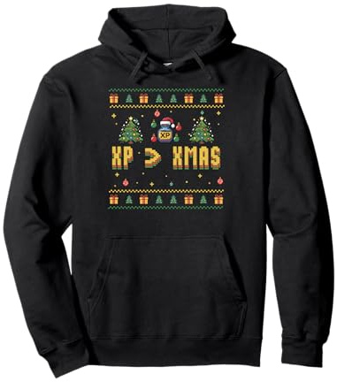 Lustiger Gamer Ugly Christmas Sweater Retro Pixel Gaming Pullover Hoodie