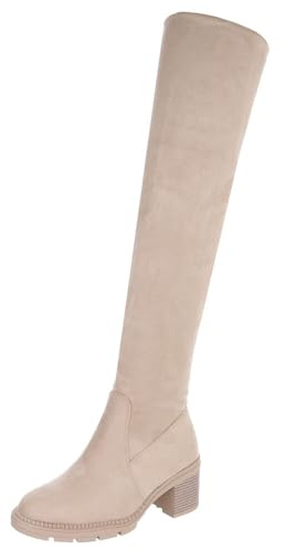 Ital Design Damenschuhe Stiefel Overknees