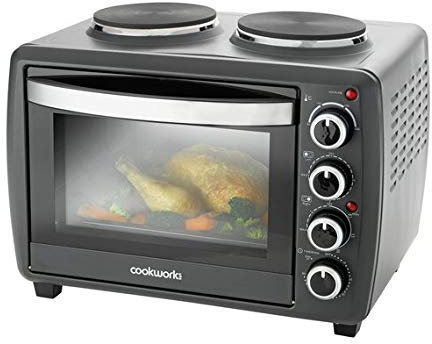 Cookworks 28L Mini Oven with Hob 2500 Watt OveN