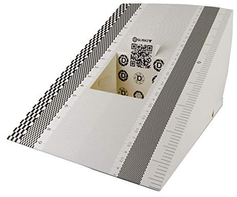 DSLRKIT 28 x 18 cm Objektivfokussierungswerkzeug Ausrichtungslineal Faltkarte (2 Stück)