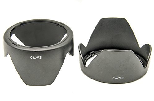 PROtastic EW-78D EW78D - Paraluce a petalo di ricambio, confezione da 2, per Canon EF 28-200mm F/3.5-5.6 e EF-S 18-200mm F/3.5-5.6 IS