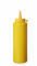 HENDI Flacon distributeur, bouteille à condiments et à sauces, réutilisable, recipient à presser, ketchup, moutarde, huile d'olive, vinaigrettes, mousses, 0,35L, ø55x(H)205mm, jaune, PE, PP