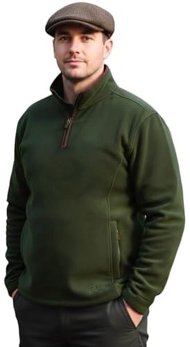 Game Mens Stanton Fleece Pullover Winter Warm Half Zip Jumper