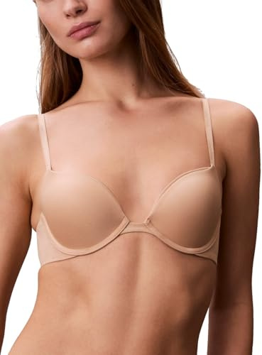 Calvin Klein Women's Constant Push Up Plunge Bra Bra, -bare, 32A