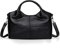 NICOLE & DORIS Damen handtaschen Mode Schultertaschen für Dame Henkeltaschen über der Schulter Umhängetasche Taschen für Frauen aus weichem PU-Leder Schwarz