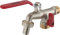 Robinet de Jardin avec Manette Plate Quart de Tour Double Sortie AROZ