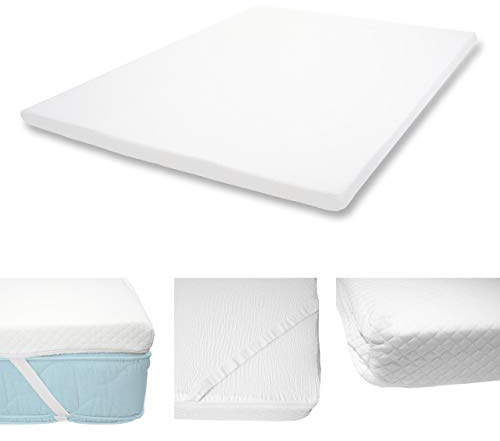 6cm Kaltschaum-Matratzentopper HWC-E63, Topper Matratzenauflage Matratzenschoner - 180x200cm