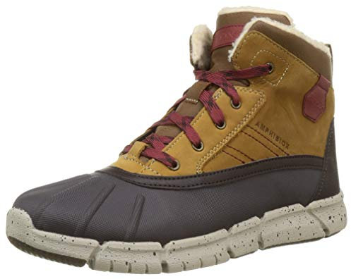 Geox J Flexyper Boy B Abx, Stivaletti Bambini e ragazzi, Lt Brown Dk Red, 37 EU