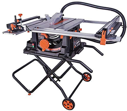 Rage Table Saw And WheeLED Base 230V, Blade Diameter 255mm, Input Power 1.8Kw, Plug Type UK, Saw Type Circular, Supply Voltage V AC 230V, 90° Cutting Capacity 80mm, Bore Diameter Max 25.4mm, Cutting 4