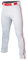 Easton Jungen Rival+ Baseball Pants | Full Length Semi-Relaxed Fit | Youth Sizes | Piped | Multiple Colors Hose, weiß/rot, Large