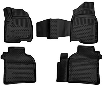 3D Gummimatten Element Passgenaue Fußmatten Chevrolet/GMC Silverado/Sierra 1500 Crew Cab