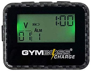 Gymboss Minuteur d'intervalle de Charge et chronomètre Noir Carbone