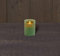 KARZE JADE GRÜNE WAX RUSTIK BEWEGENDE Flamme 7,5X10CM3XAAA/TIMER