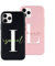 Custom iPhone Phone Case with Initial and Name (iPhone 13, Black)