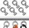 6 Juegos de Tapones de riel de toldo de 6 mm con Soporte de riel de toldo M4 y Anillo de Gel de sílice,Tapones de toldo de Acero Inoxidable 304,para caravanas,caravanas,campañas