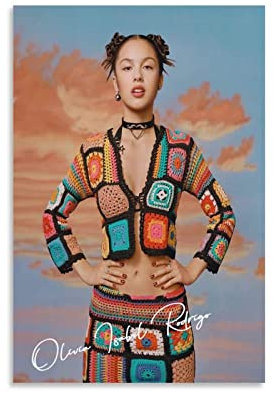 AIPHE Leinwand Druck Poster Olivia Isabel Rodrigo 60x90cm Kein Rahmen