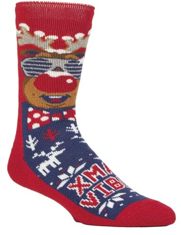 HEAT HOLDERS Mens Novelty Christmas Socks Cute Xmas Socks for Winter