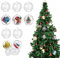 24 Stück Weihnachtskugeln Acrylkugeln Plastik Kugeln 4cm 4cm durchsichtige Kugel transparente Bastelkugeln Christbaumkugeln Durchsichtige Kunststoffkugeln Dekokugeln Aufhängen von Weihnachtsschmuck
