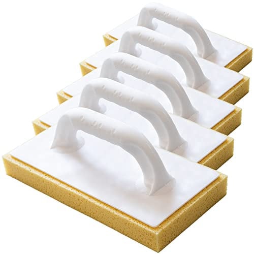 Kronen Hansa Reibfix Lot de 5 planches à laver pour carrelage avec revêtement en éponge hydroponique pour le lavage des carreaux (éponge pour carrelage, planche de nettoyage, non grillée, fabriquée