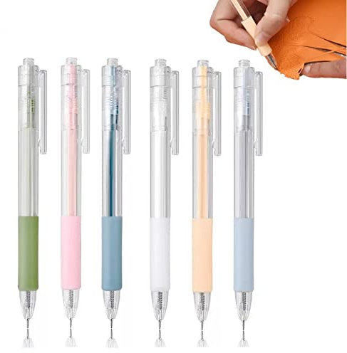 Lipfer Student Utility Messer Stift 6pcs, Cutter Craft Pen Mini Desktop Stift Cutter DIY Malpapier Papier Cutter Diary Zeichnung Schneidstiftkunstzubehör Cutter Stift