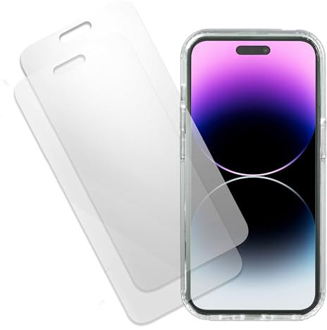 Compatible With Apple iphone 14 Pro Phone Case, Premium Bundle With 2x Shockproof Screen Tempered Glass Protectors, For i Phone 14 Pro, Anti-yellowing Clear Case Cover, Enclosed In Elegant Gift Box.