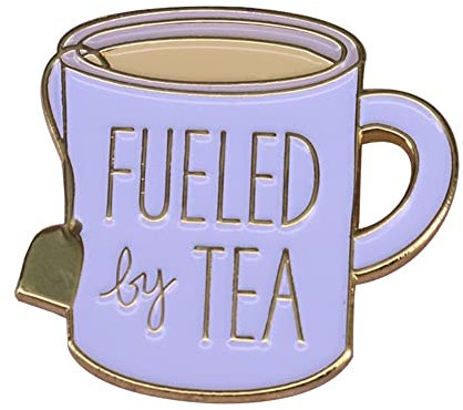 Metal Brooches Fueled By Tea Enamel Lapel Pin Cartoon Coffee Cup Milk Enamel Badge Collar Brooch Pin Clothes Jewelry Decor