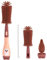 Vicloon Cepillo para Biberones, 3 en 1 Kit Cepillo de Silicona para Botella, Cepillo de Pezón Limpieza de Botellas para Bebés Kit para Botellas y Tetina(Rojo)