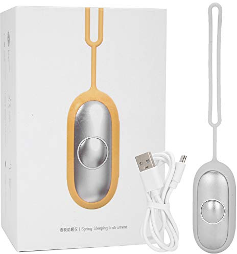 Sleep Aid Device, Anxiety Relief for Adults and Insomnia, USB Rechargeable Microcurrent Holding Sleep Instrument Portable Sleep Aids for Adults, Sleeping Aid & Anti Anxiety Device for Adults (Silver)