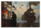 ELedvb Eisenbahn, Bahnhof, Dampflokomotive, Vintage, klassische Kunst, Leinwand-Poster, dekoratives Gemälde, Leinwand-Wandposter und Kunstdruck, modernes Familienschlafzimmer-Dekor-Poster, 60 x 90 cm