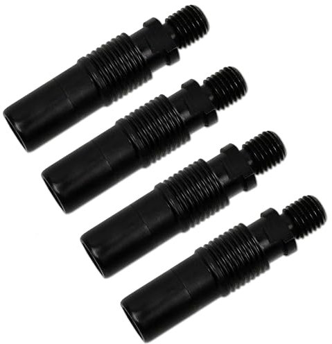 4 Stück Quick Release Adapter Aluminium schwarz Schnellverschluss für Bissanzeiger Banksticks Rutenauflagen