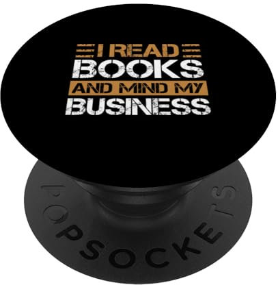 I Read Books & Mind My Business, Reader Christmas 2023 Gifts PopSockets mit austauschbarem PopGrip