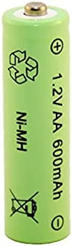 Batteria Solare Ricaricabile Ni-MH NiMH AA Mignon 1.2V 600mAh,1 PZ