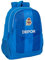 safta Real Sport de la Coruña Schulrucksack für Kinder, ideal für Kinder verschiedener Altersgruppen, bequem und vielseitig, Qualität und Widerstandsfähigkeit, 32 x 16 x 44 cm, Blau, blau, Estándar,