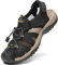 FLARUT Sandalias Deportivas Hombres Verano Exterior Senderismo Zapatos Trekking Casual Zapatos de Montaña Cuero Sandalias de Playa