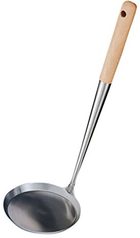 MAGICLULU Antihaft-bratlöffel Kuchenlöffel Edelstahllöffel Mit Langem Griff Haushaltslöffel Zum Braten Kochlöffel Aus Hochwertigen Materialien Für Kartoffelpuffer Und Andere Speisen