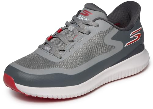 Skechers Men's Flight Spikeless Slip-in Golf Shoe Sneaker, Gray, 10.5