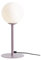 Licht-Erlebnisse Tischlampe Glas Metall in Violett Weiß Wohnzimmer Büro 35 cm E14 Lila Modern Kugel blendarme Nachttischleuchte Schlafzimmer RIRPI