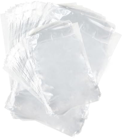 Wenrescry 100 Schrumpffolienbeutel für Seifen, Badebomben, Kerzen, Kosmetik, DIY Verpackung und Handwerk – langlebig, wasserdicht und durchsichtig – A4 und A5 Größen verfügbar