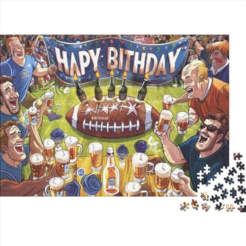 Rugby Theme 1000 Piece Jigsaw Puzzles for Adults 1000 Jigsaws Home Decoration Puzzle 1000 Jigsaw Challenging Game 1000pcs (75x50cm)
