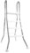 Hochbeckenleiter EVOLUTION V2A Edelstahl 2X 3 Stufen mit Plattform Kunststoff