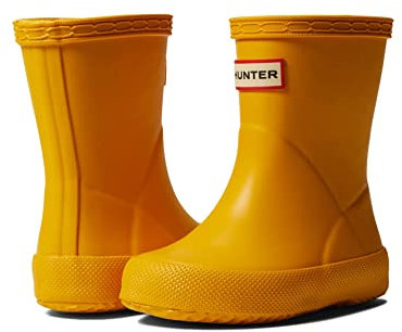Hunter Primi stivali da pioggia classici (bambino/bambino), Giallo, 13 Little Kid