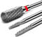 Diesisa 3PCS Nail Drill Bits, 3/32 Inch Efile Nail Drill Bits, Tungsten Steel Electric Nail File Bits, Professional Cuticle Drill Bits for Acrylic and Gel Nails (Fine)