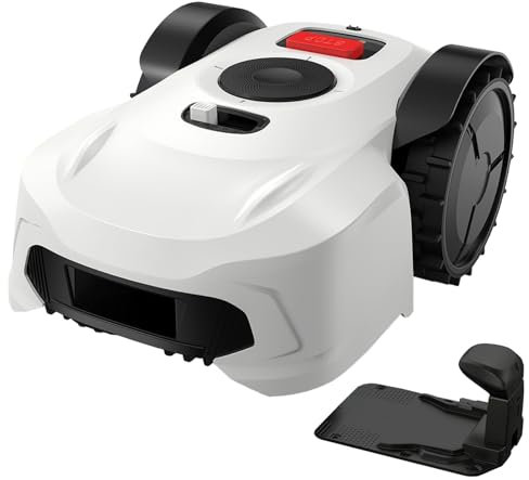 Naturalpowev Robot tagliaerba 1000m², Controllo Automatico dell'APP del tagliaerba con Linea di Confine, mappatura RTK+Vision, Pianificazione del Percorso, Ricarica Automatica, sensore Pioggia