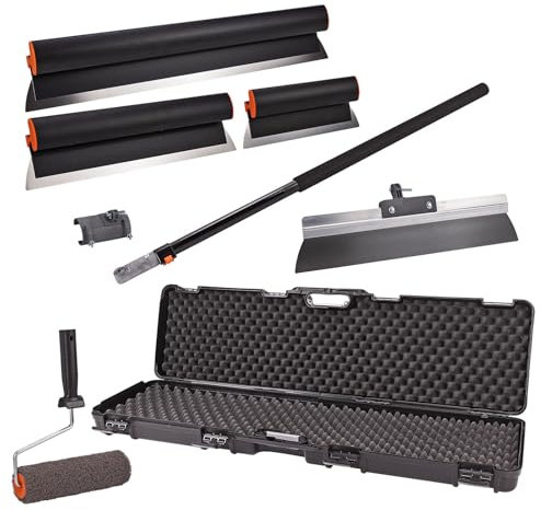 Flächenspachtel Set mit Werkzeugkoffer 10-tlg.