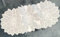 AUDE Home Tischläufer 30x70 cm oval Organz Schneeweiß für kommode (30x70)