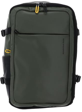 Mandarina Duck Rucksack Laptoprucksack mit Laptopfach Eco Coated Backpack Pine Green khaki