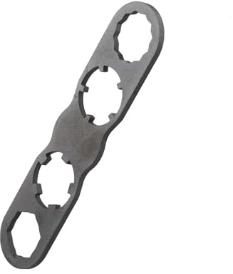 Bike Pedal Wrench Tool Constructed from TC4 Alloy for LOOK and For KEO Pedals Featuring 4 Hole Sizes for Accurate Assembly and Disassembly (Silver)