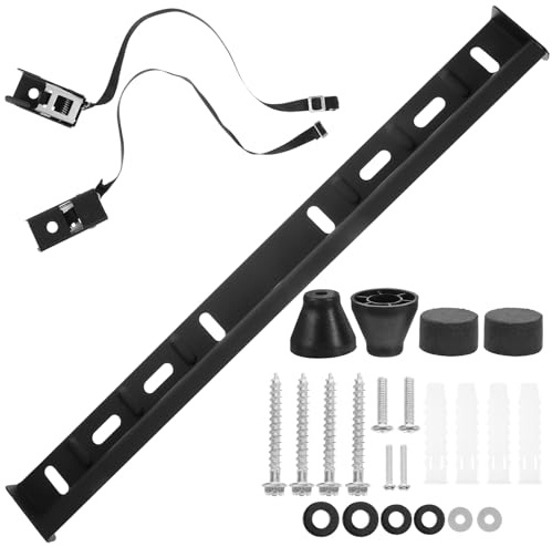 HAWILLOSCH No Drill Tv Mount Stand for LCD Tvs Mechanical Wall Bracket with Sponge Pad Stable Hanging Bracket Easy Installation Without Drilling Compatible with Flat and Curved Screens