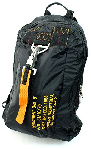 US Army Para Bag Paratrooper Packtasche Fallschirmspringer Rucksack Backpack 5 (Schwarz)